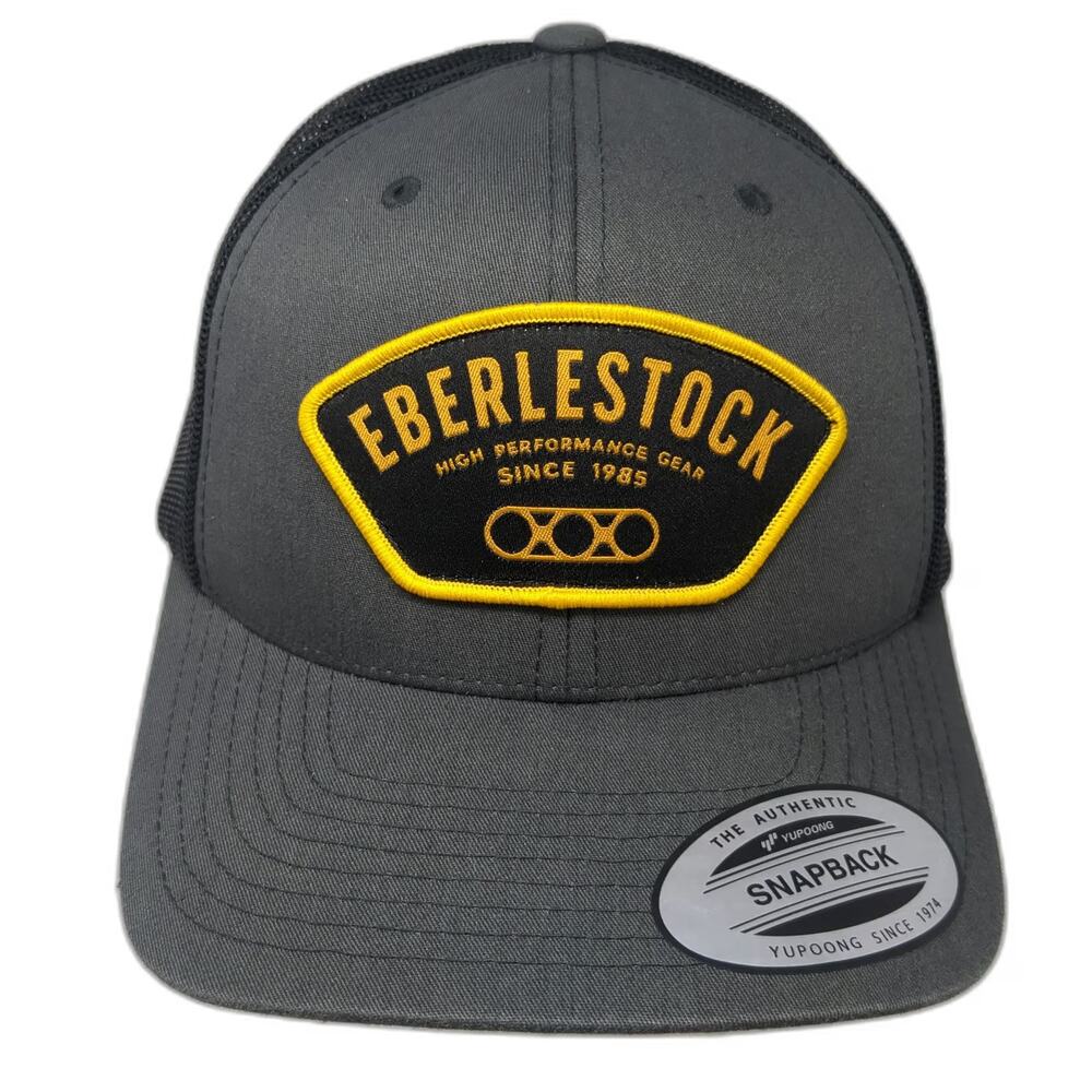 Eberlestock Trucker Hat Gray Black Yellow One Size Snapback Performance Gear